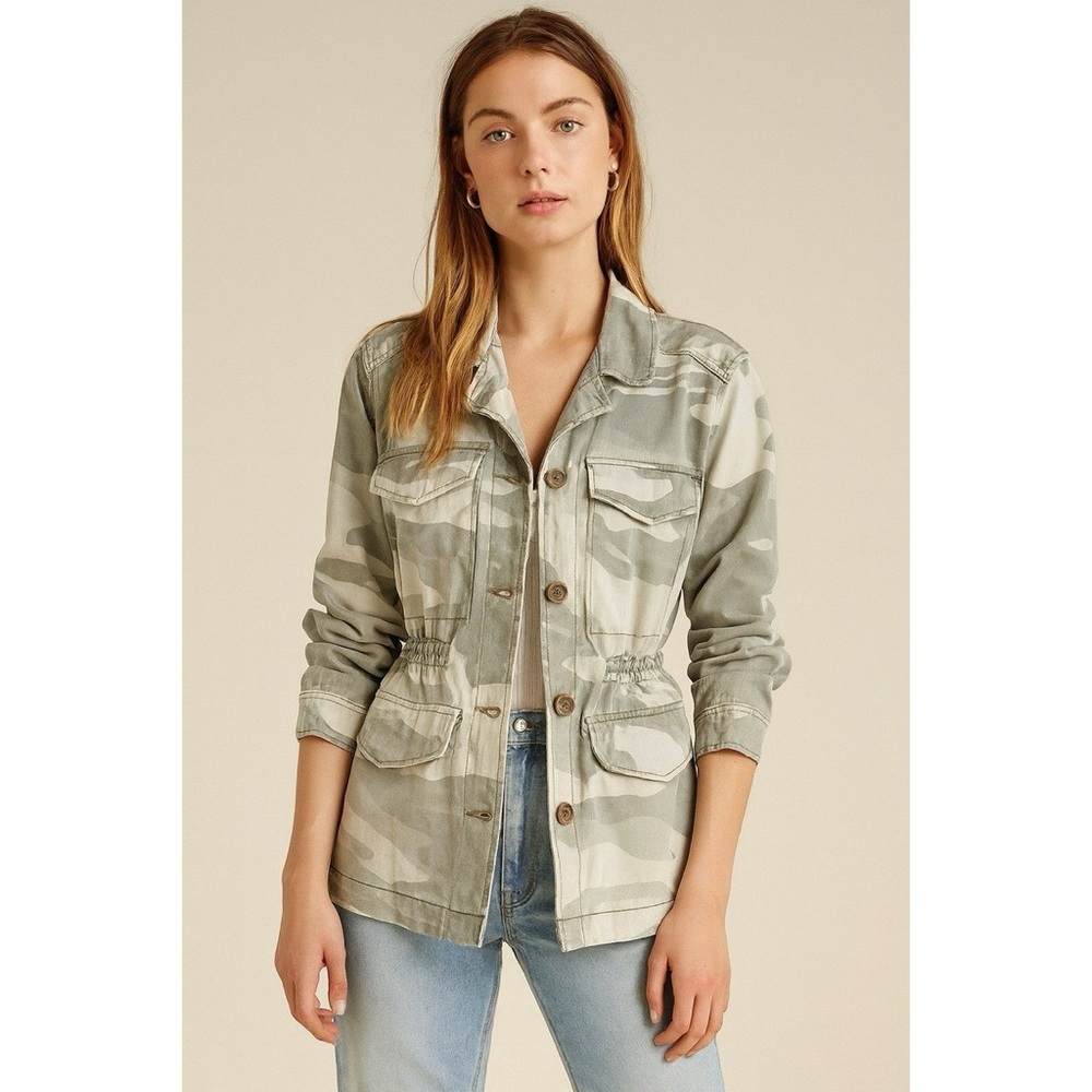 Abercrombie & Fitch Green Camo Utility Jacket